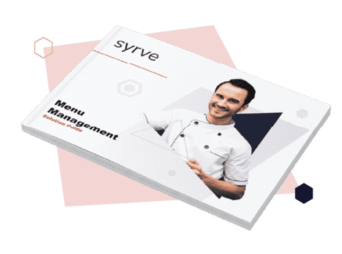 Syrve - Solution Slicks - Menu Management - 3D Cover Asset Syrve - Solution Slicks - Menu Management - 3D Cover Asset