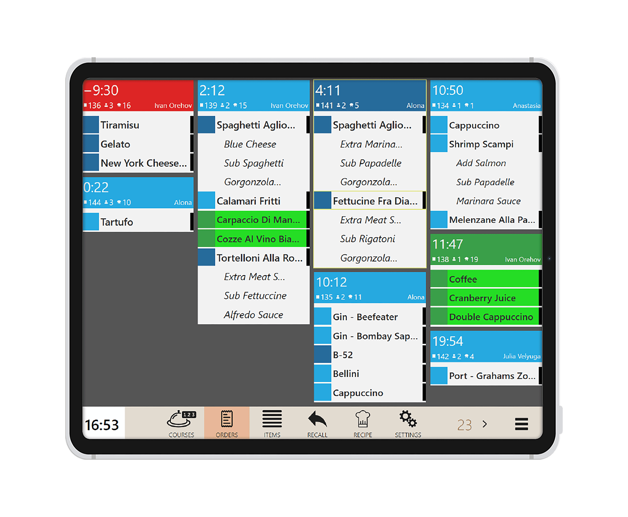 Kitchen unified order flow